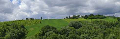 Asciano Asciano - Tuscany - Toscana - Toskana - Italy - Hill - Hügel - Spring - Color - Colorful - Outlook - Overlook -...